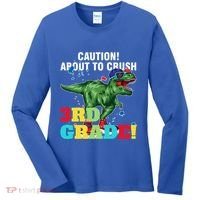 Caution! About To Crush 3Rd Grade! Graduate Funny Gift Women's Long Sleeve Shirt thumb 0