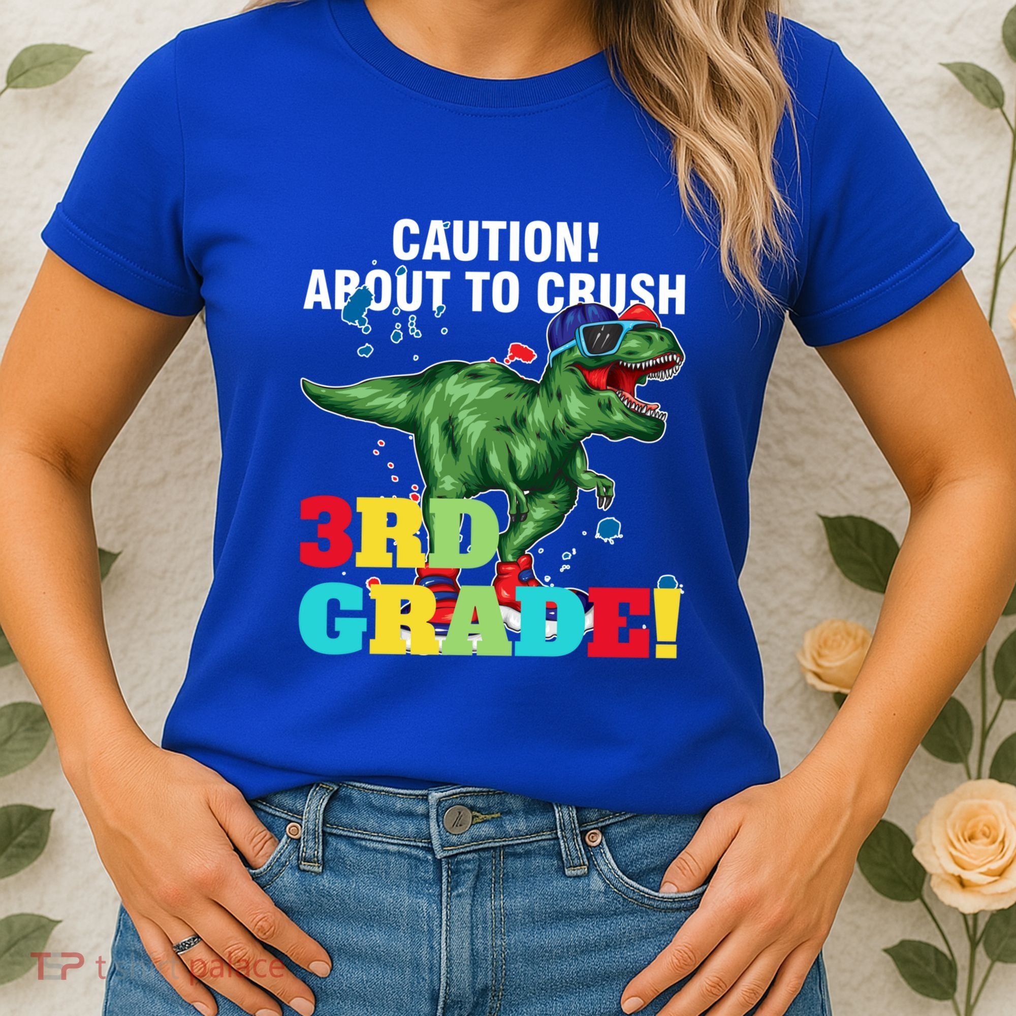Caution! About To Crush 3Rd Grade! Graduate Funny Gift Women's T-Shirt