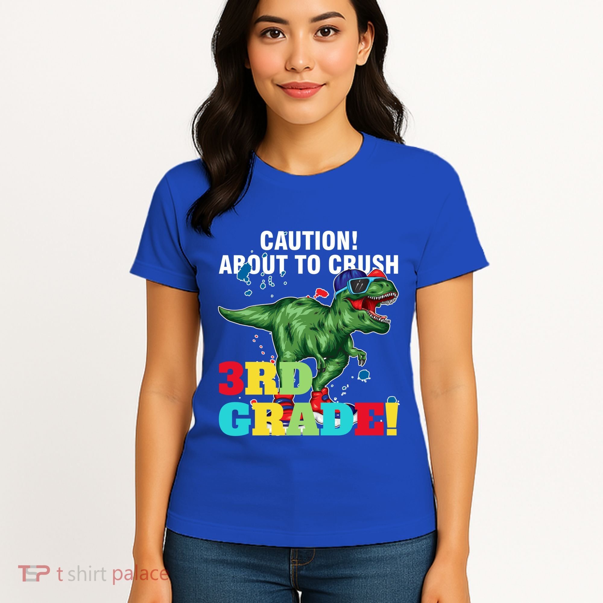 Caution! About To Crush 3Rd Grade! Graduate Funny Gift Women's T-Shirt