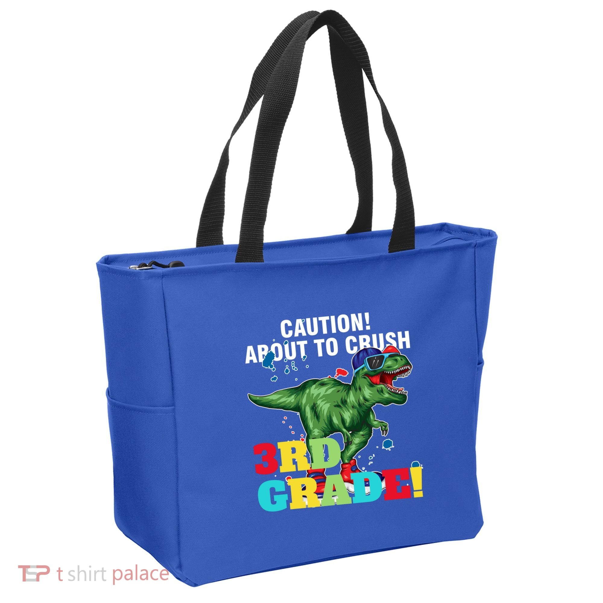 Caution! About To Crush 3Rd Grade! Graduate Funny Gift Tote Bag