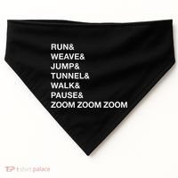 Canine Agility Trial Obstacle Course Fun Dog Agility USA-Made Doggie Bandana thumb 0