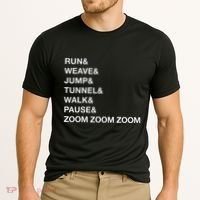 Canine Agility Trial Obstacle Course Fun Dog Agility Cooling Performance Crew T-Shirt thumb 2
