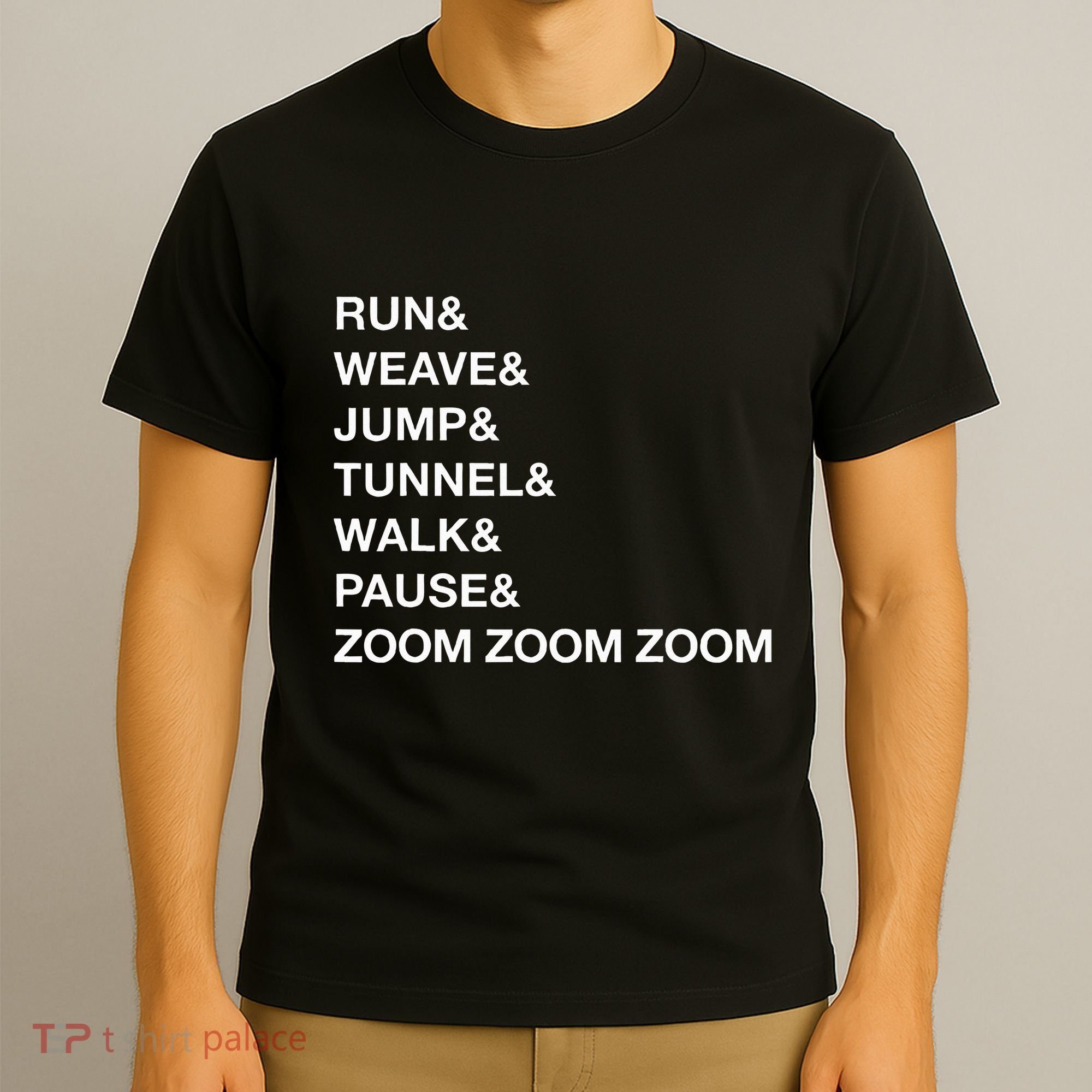 Canine Agility Trial Obstacle Course Fun Dog Agility T-Shirt
