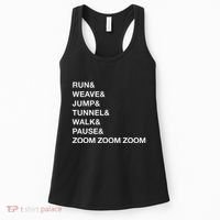 Canine Agility Trial Obstacle Course Fun Dog Agility Women's Tank Top thumb 0