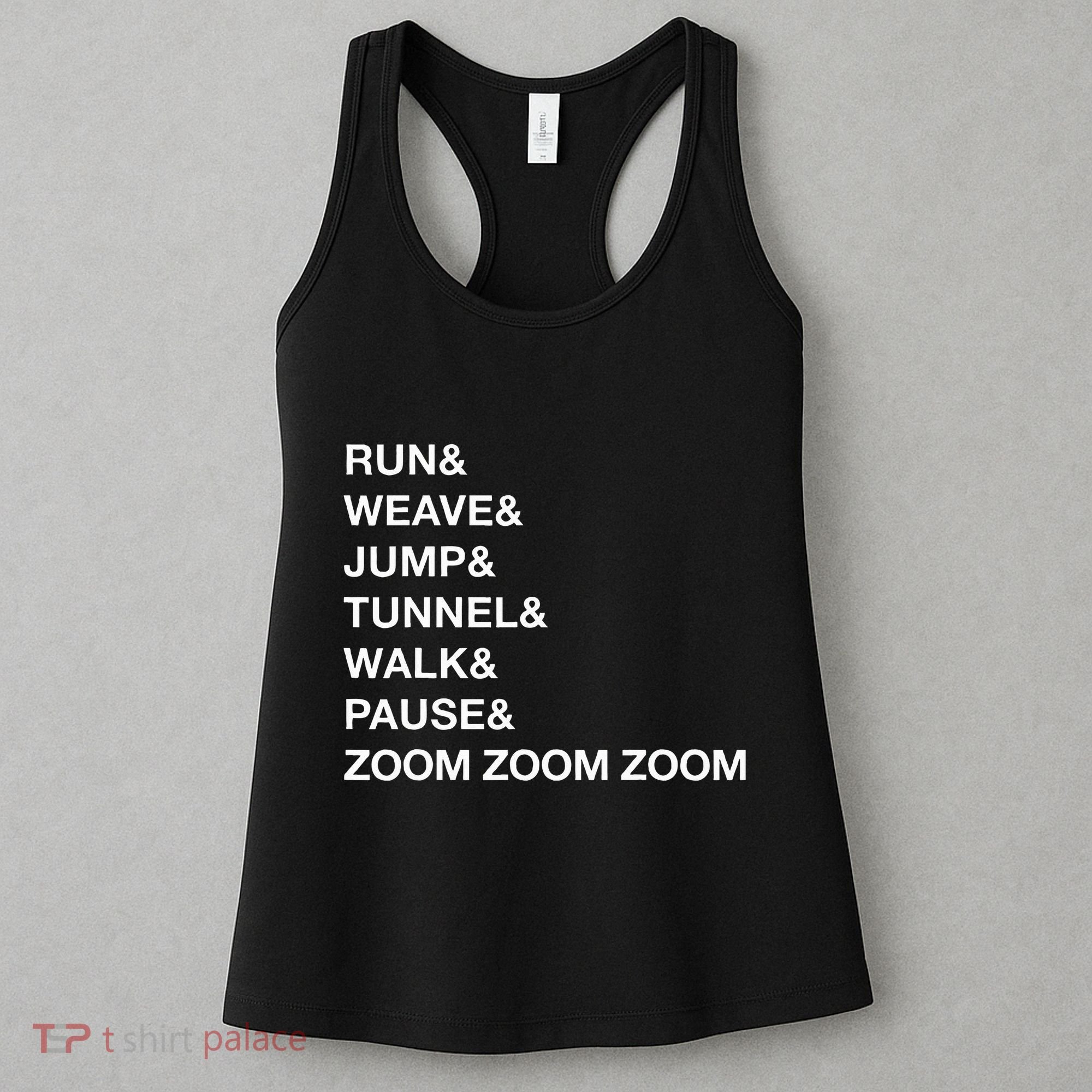 Canine Agility Trial Obstacle Course Fun Dog Agility Women's Tank Top