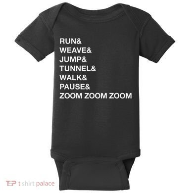 Canine Agility Trial Obstacle Course Fun Dog Agility Baby Bodysuit