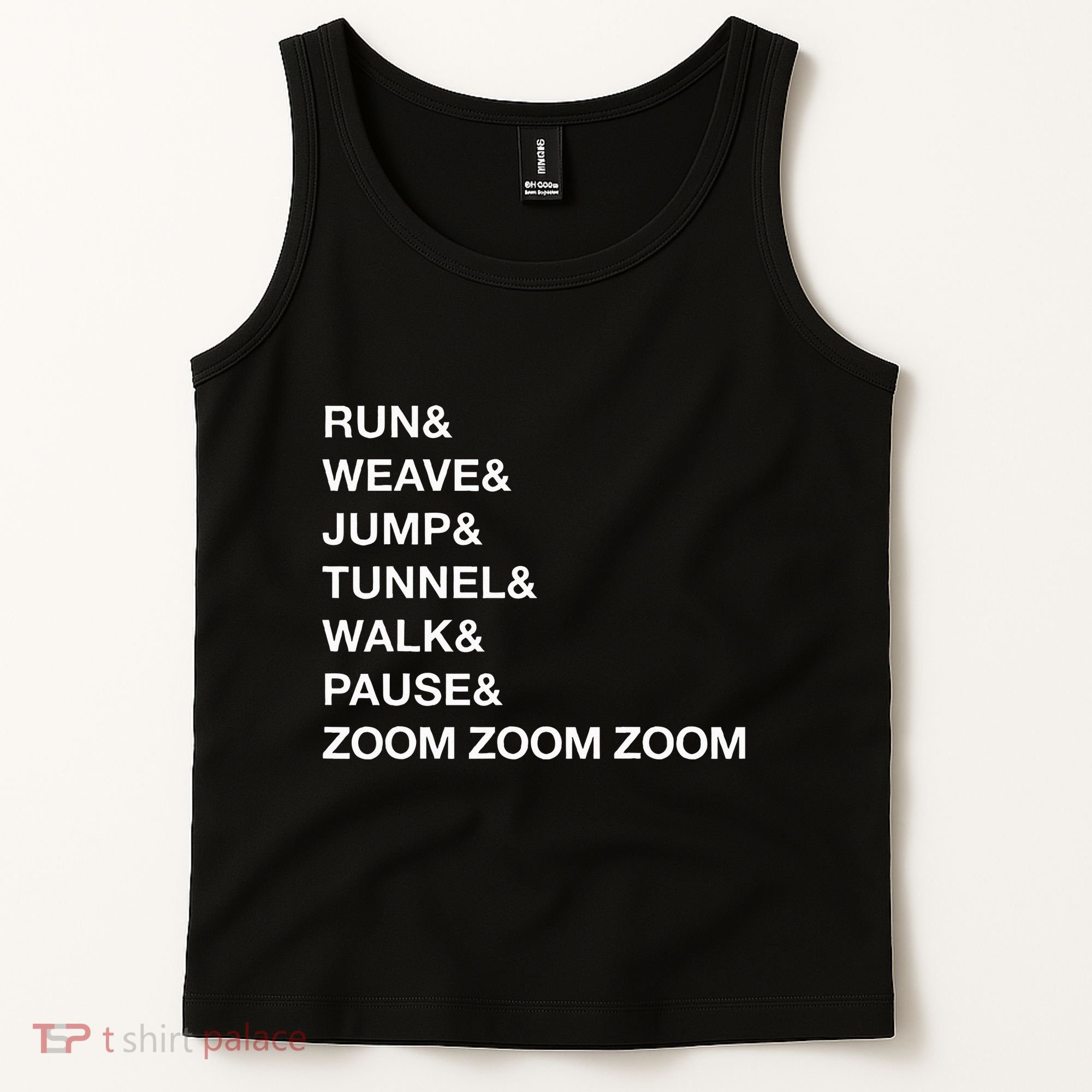 Canine Agility Trial Obstacle Course Fun Dog Agility Tank Top