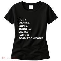 Canine Agility Trial Obstacle Course Fun Dog Agility Women's T-Shirt thumb 0
