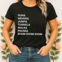Canine Agility Trial Obstacle Course Fun Dog Agility Women's T-Shirt thumb 2