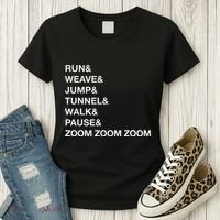 Canine Agility Trial Obstacle Course Fun Dog Agility Women's T-Shirt thumb 3