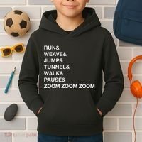 Canine Agility Trial Obstacle Course Fun Dog Agility Kids Hoodie thumb 2