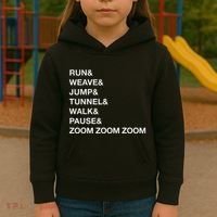 Canine Agility Trial Obstacle Course Fun Dog Agility Kids Hoodie thumb 3