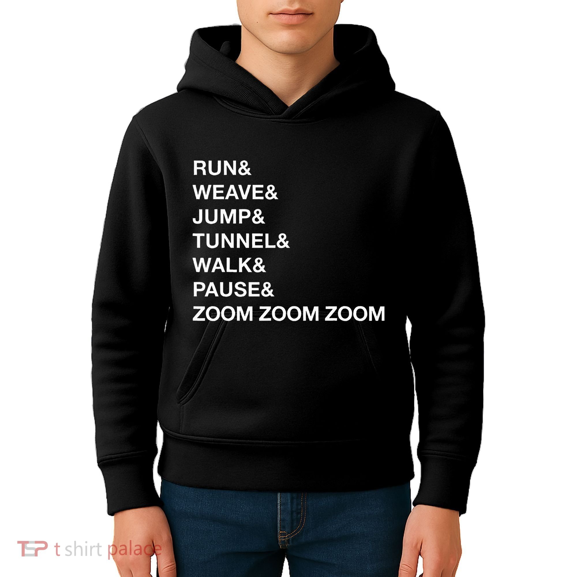 Canine Agility Trial Obstacle Course Fun Dog Agility Kids Hoodie