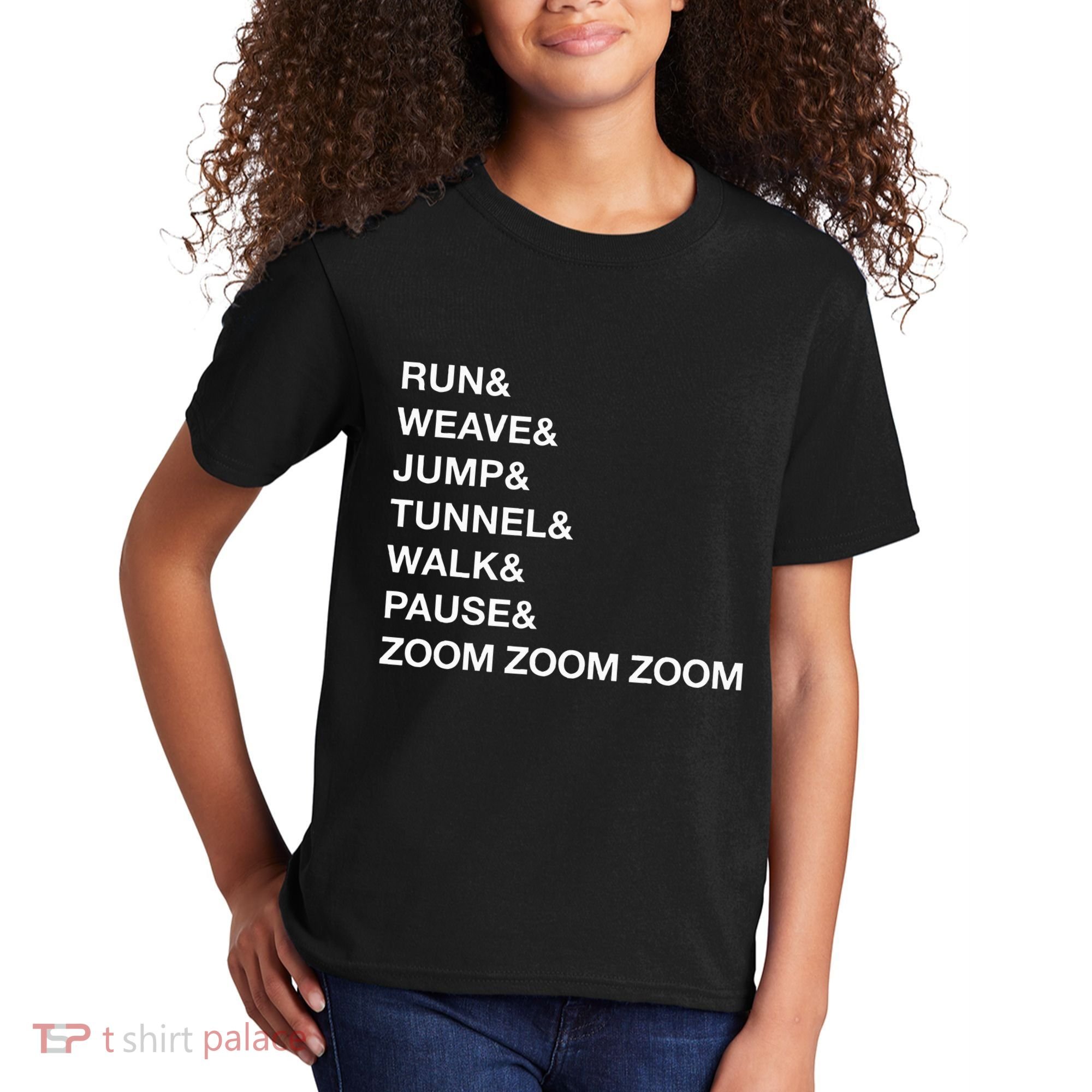 Canine Agility Trial Obstacle Course Fun Dog Agility Kids T-Shirt