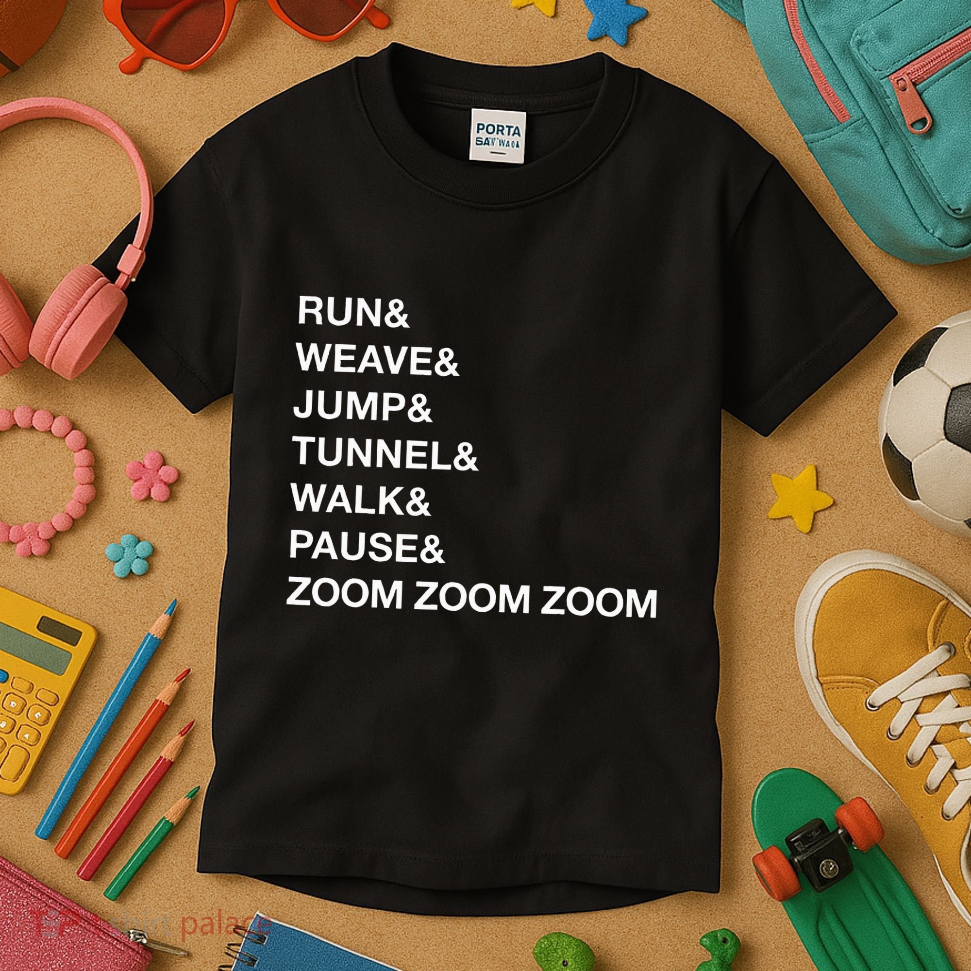 Canine Agility Trial Obstacle Course Fun Dog Agility Kids T-Shirt