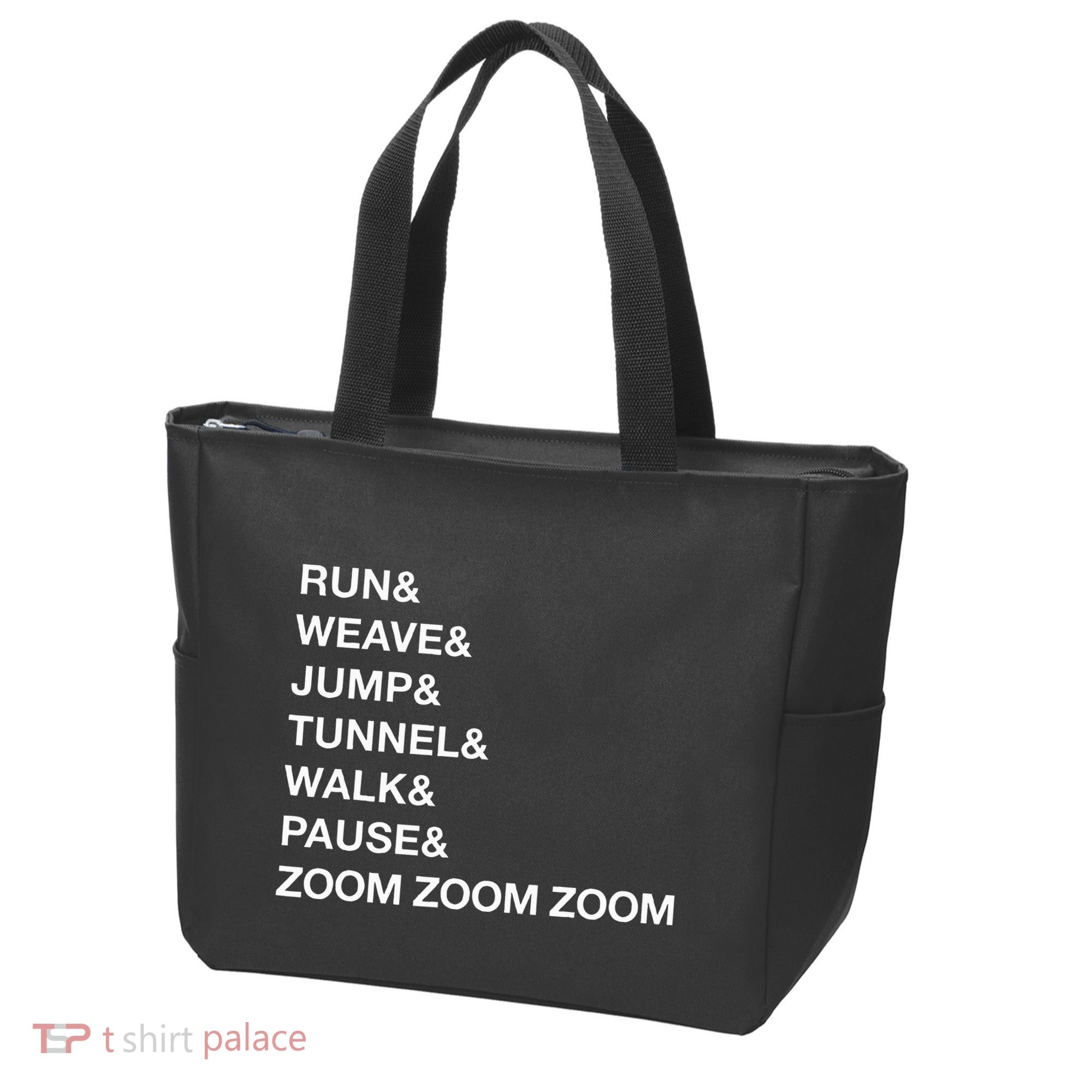 Canine Agility Trial Obstacle Course Fun Dog Agility Tote Bag