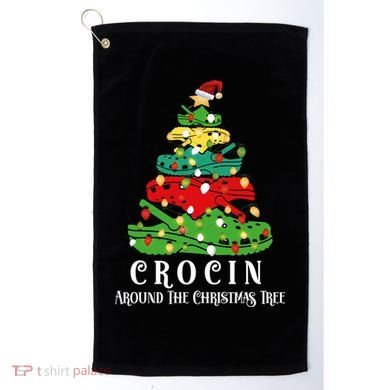 Crocin Around The Christmas Tree Essential Golf Towel