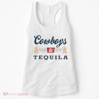 Cow And Tequila Outfit For Women Rodeo Western Country Women's Tank Top thumb 0