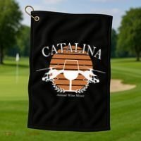 Catalina Annual Wine Mixer Golf Towel thumb 1