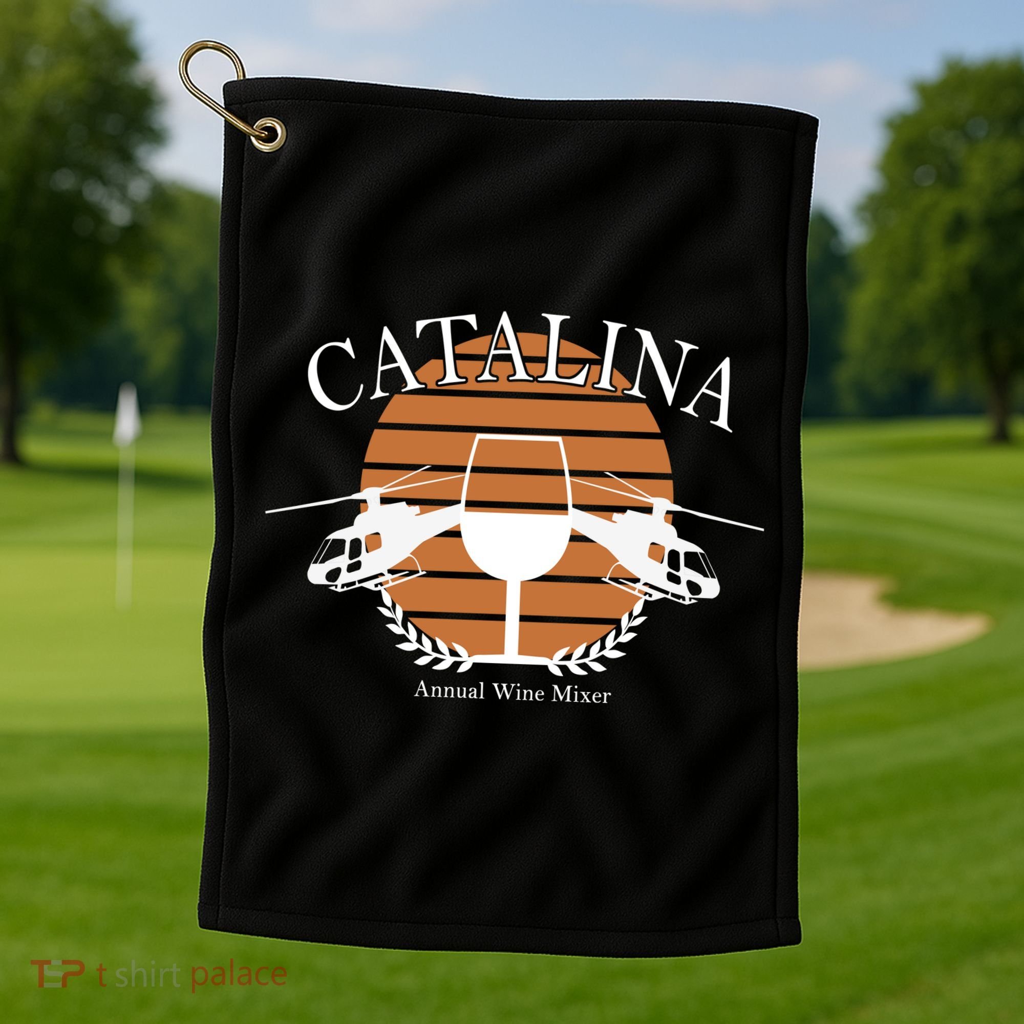 Catalina Annual Wine Mixer Golf Towel