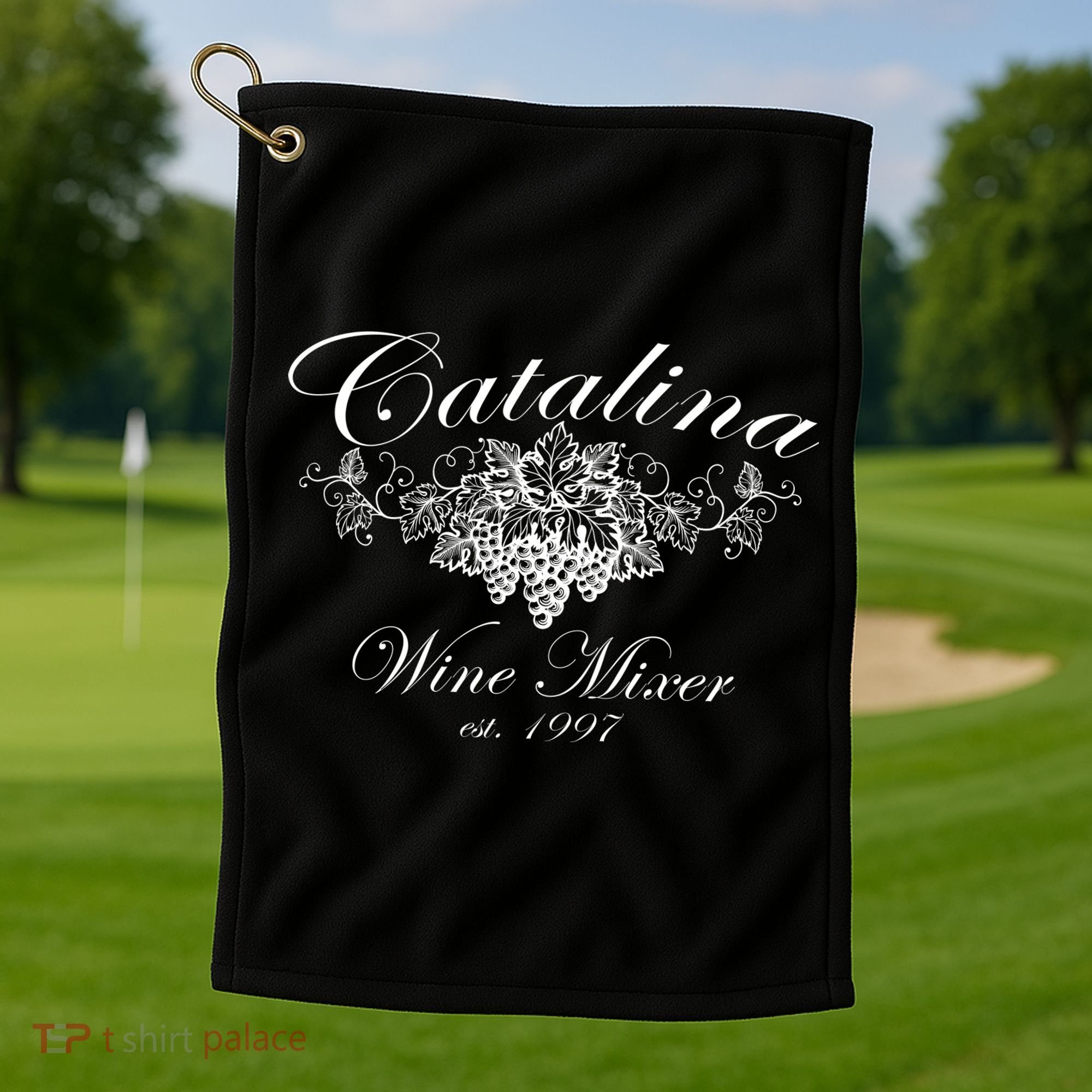 Cataline Wine Mixer Golf Towel