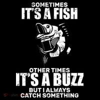 Catch A Fish Or Buzz USA-Made Doggie Bandana thumb 2