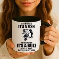 Catch A Fish Or Buzz Coffee Mug thumb 3