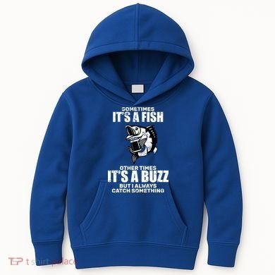 Catch A Fish Or Buzz Kids Hoodie