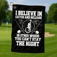 Catch And Release Golf Towel thumb 1