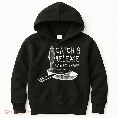 Catch And Release Into Grease Kids Hoodie