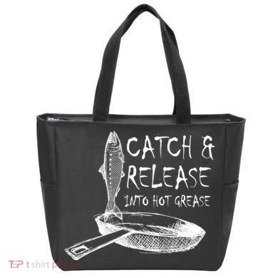 Catch And Release Into Grease Tote Bag