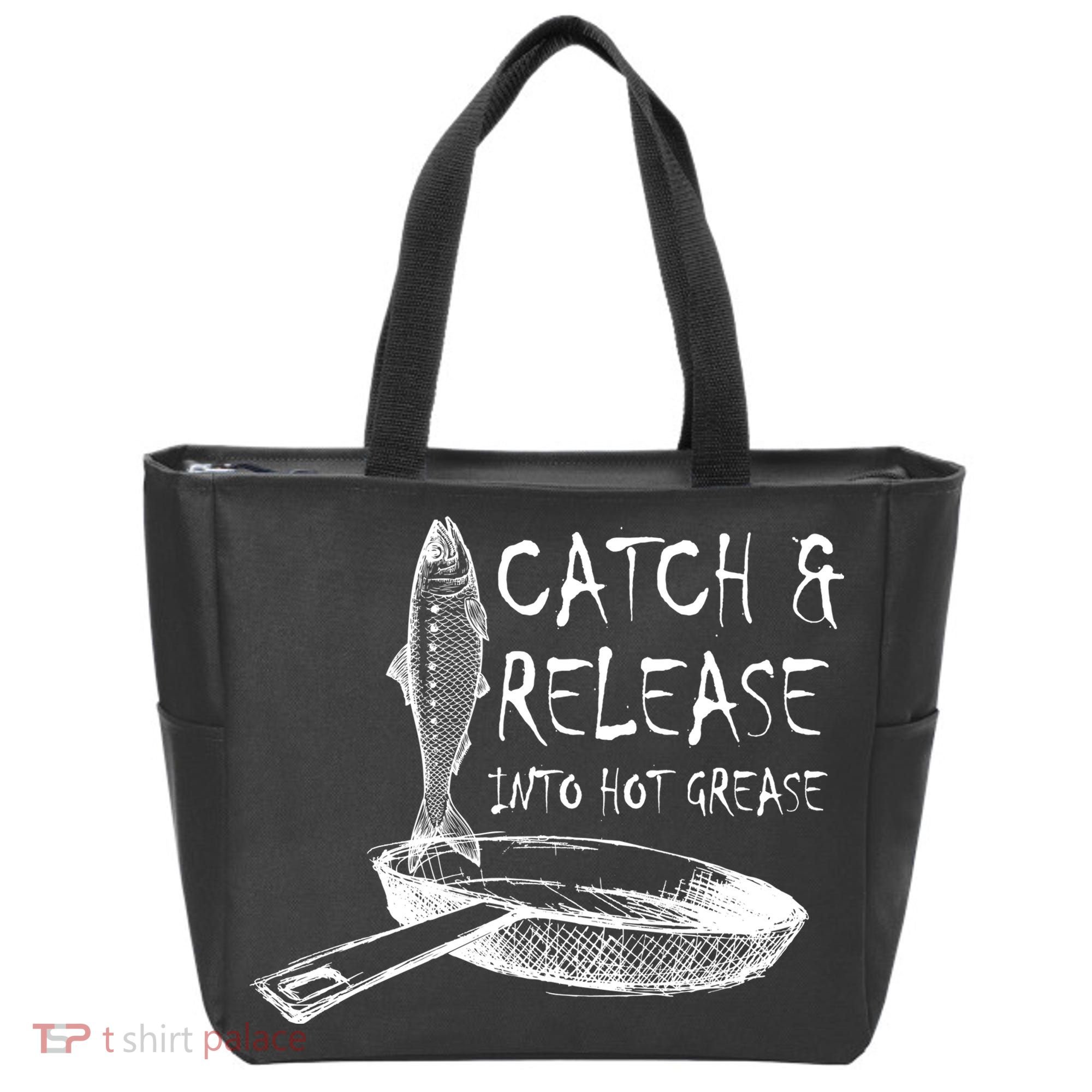 Catch And Release Into Grease Tote Bag