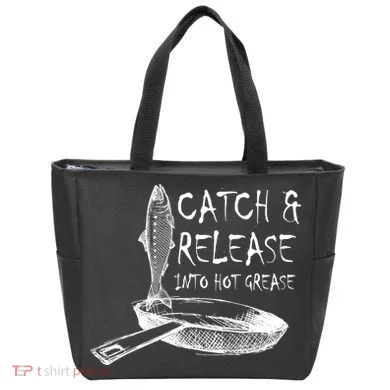 Catch And Release Into Grease Tote Bag