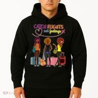 Catch Flights Not Feelings Hoodie thumb 2