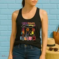 Catch Flights Not Feelings Women's Tank Top thumb 2