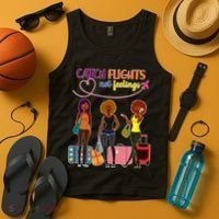 Catch Flights Not Feelings Tank Top thumb 4