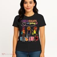 Catch Flights Not Feelings Women's T-Shirt thumb 4