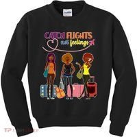 Catch Flights Not Feelings Kids Sweatshirt thumb 0