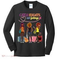 Catch Flights Not Feelings Kids Long Sleeve Shirt thumb 0