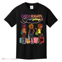 Catch Flights Not Feelings Kids T-Shirt thumb 0