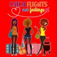 Catch Flights Not Feelings Santa Hat thumb 1
