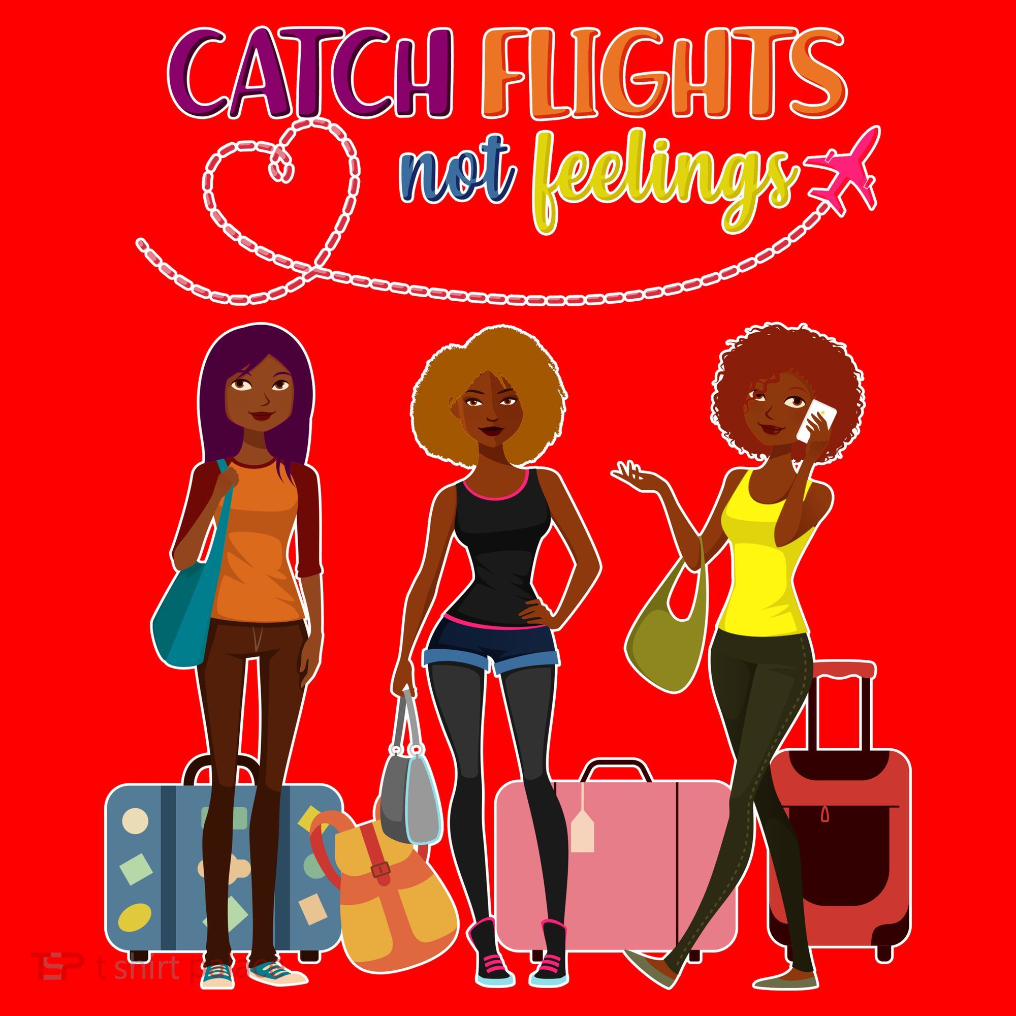 Catch Flights Not Feelings Santa Hat