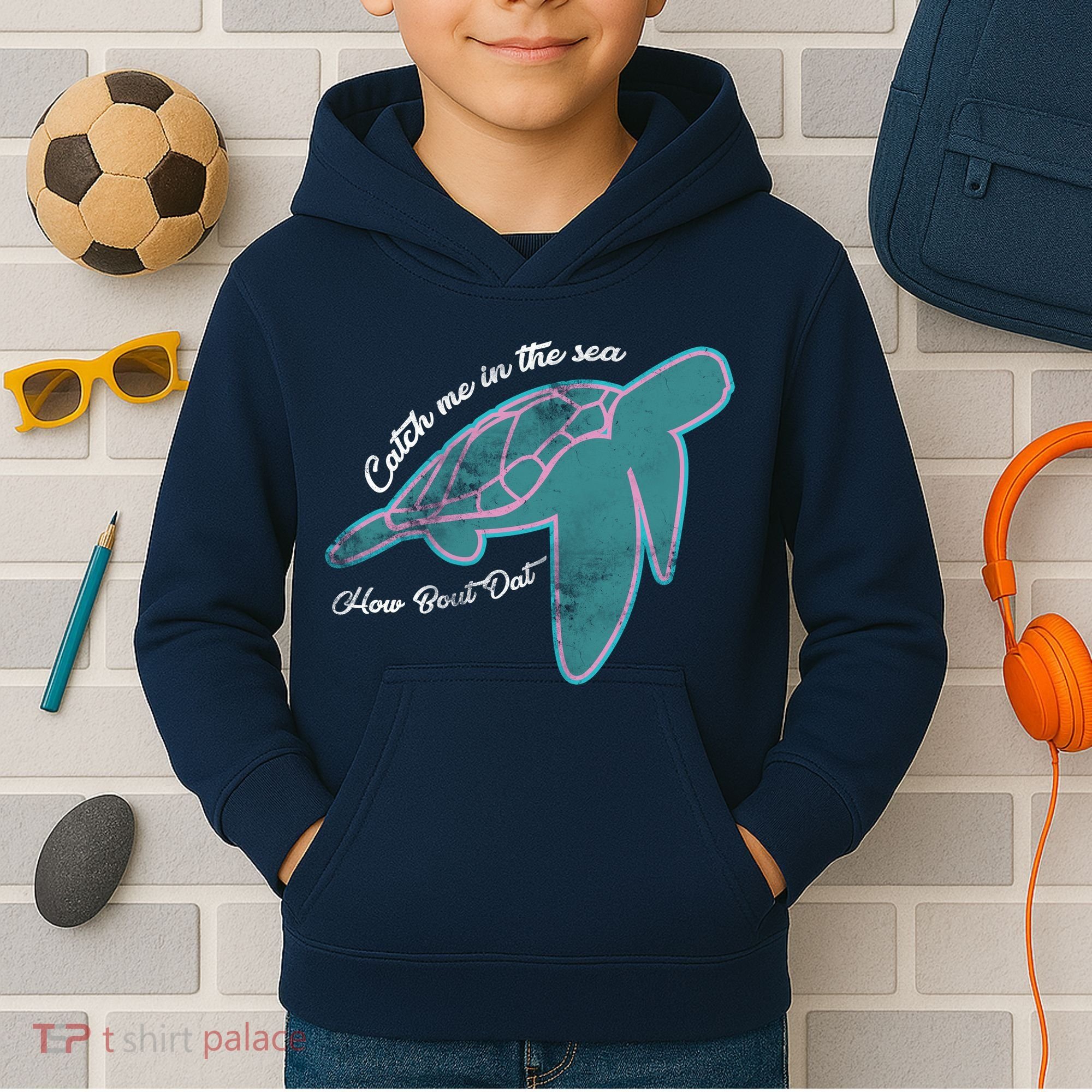 Catch Me In The Sea How Bout Dat Kids Hoodie