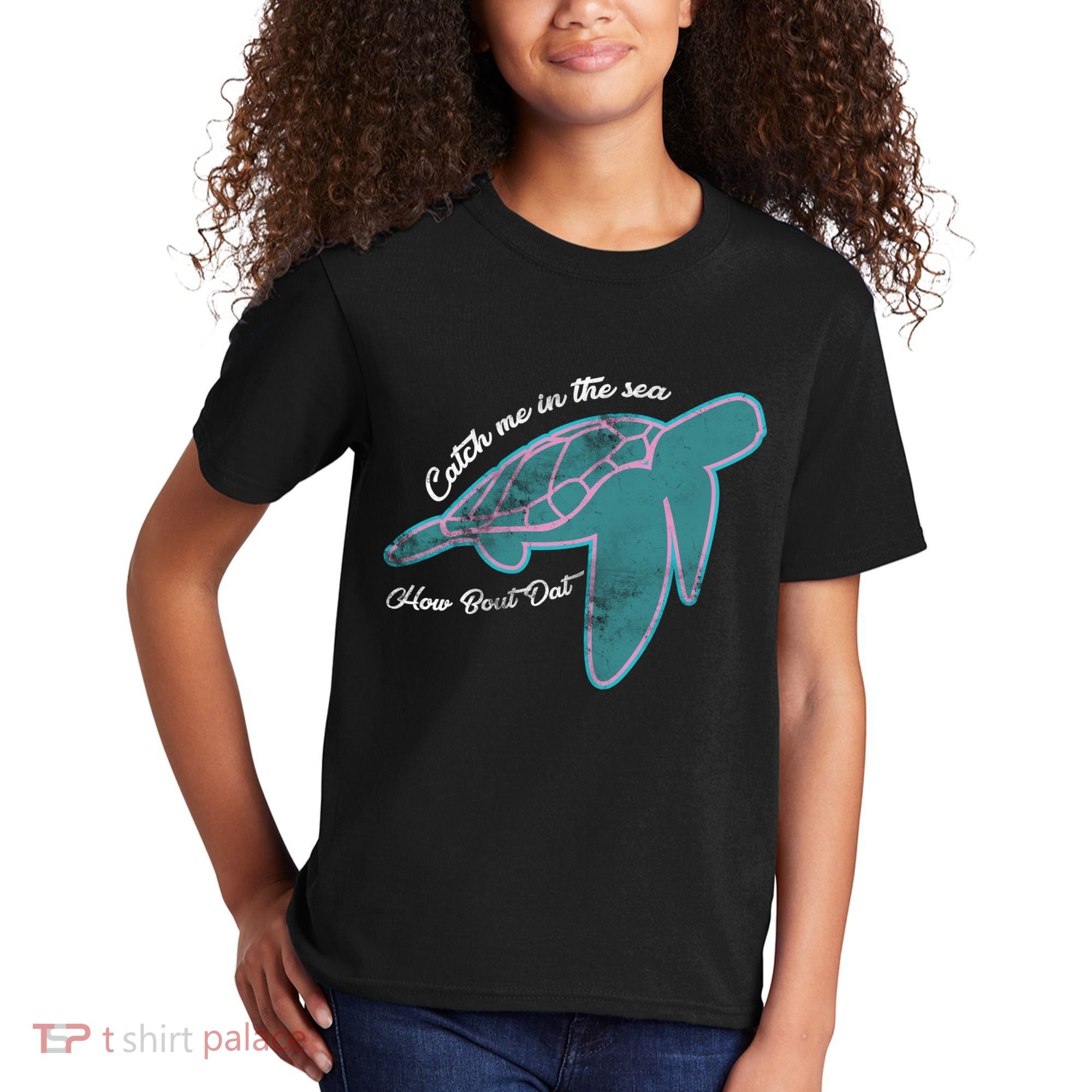 Catch Me In The Sea How Bout Dat Kids T-Shirt