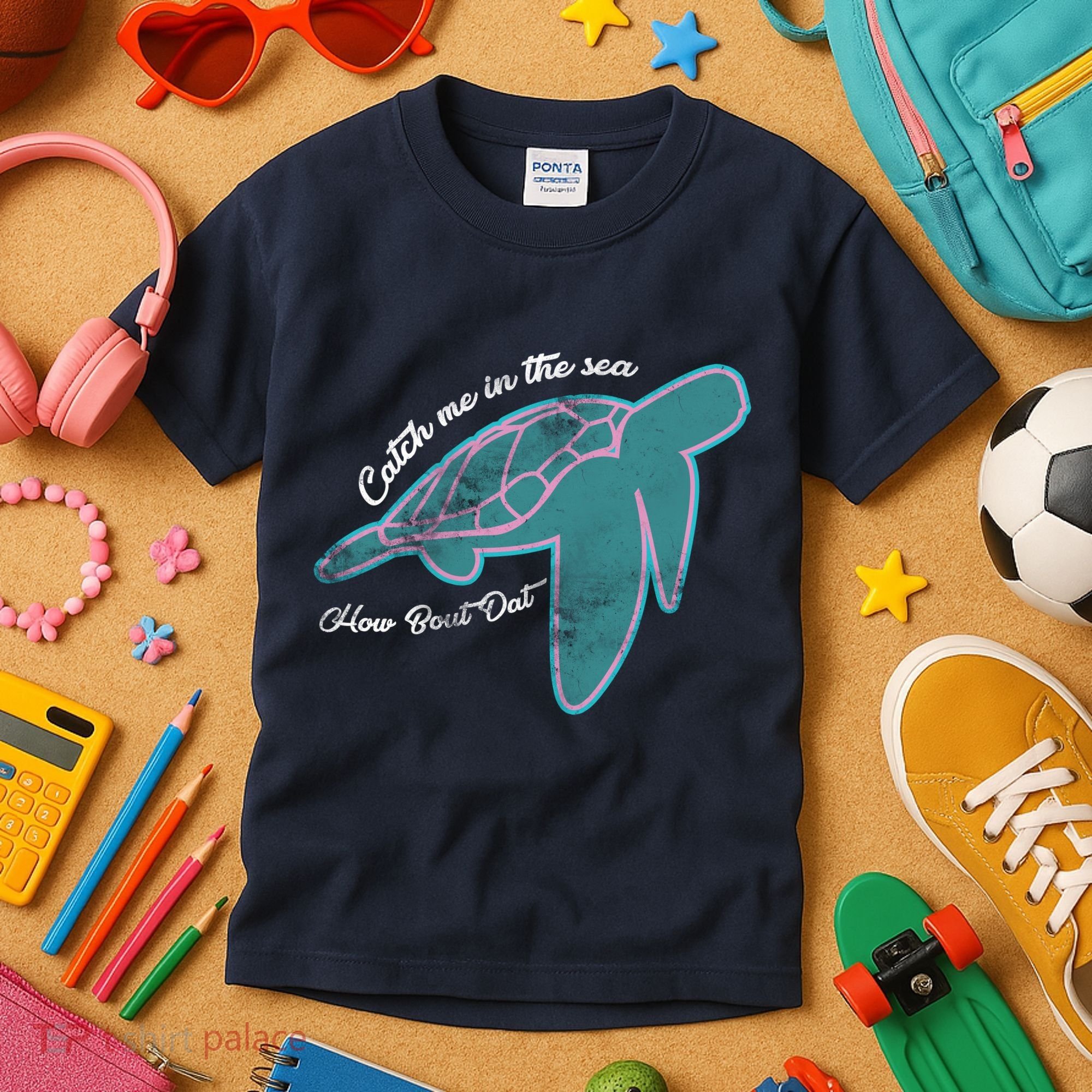 Catch Me In The Sea How Bout Dat Kids T-Shirt