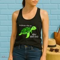 Catch Me In The Sea How Bout Dat Turtle Women's Tank Top thumb 2