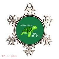 Catch Me In The Sea How Bout Dat Turtle Ornament thumb 0