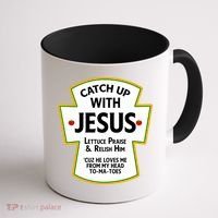 Catch Up With Jesus Coffee Mug thumb 1