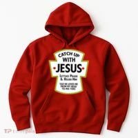 Catch Up With Jesus Hoodie thumb 0