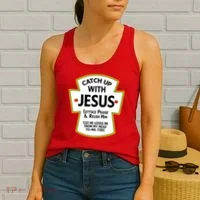 Catch Up With Jesus Women's Tank Top thumb 2